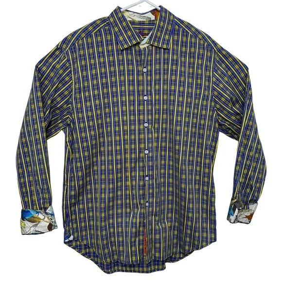 Robert Graham 100% Cotton Plaid Long Sleeve Button Down Shirt Size Extra Large - Picture 1 of 14